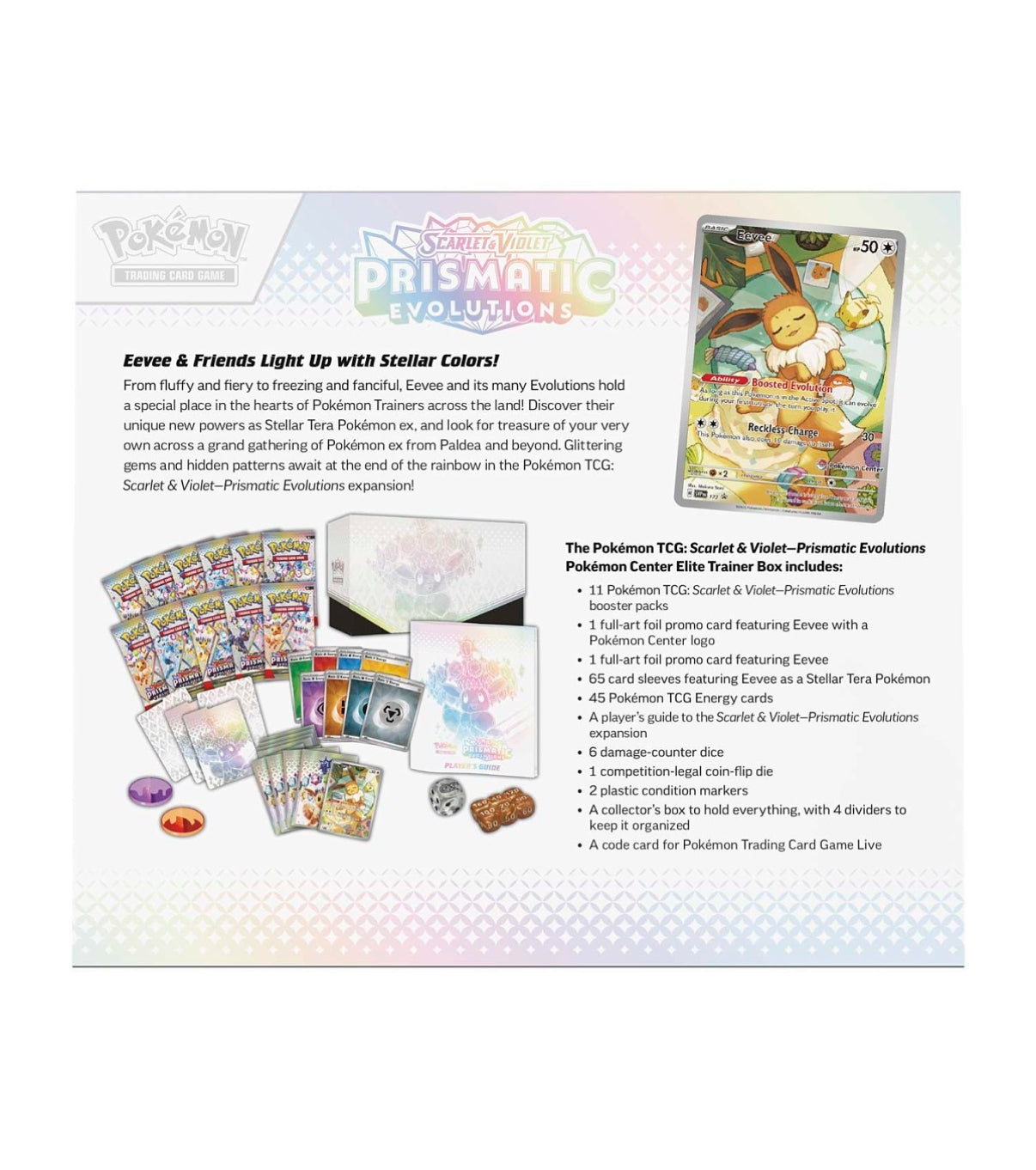 Pokemon Scarlet & Violet-Prismatic Evolutions Elite Trainer Box