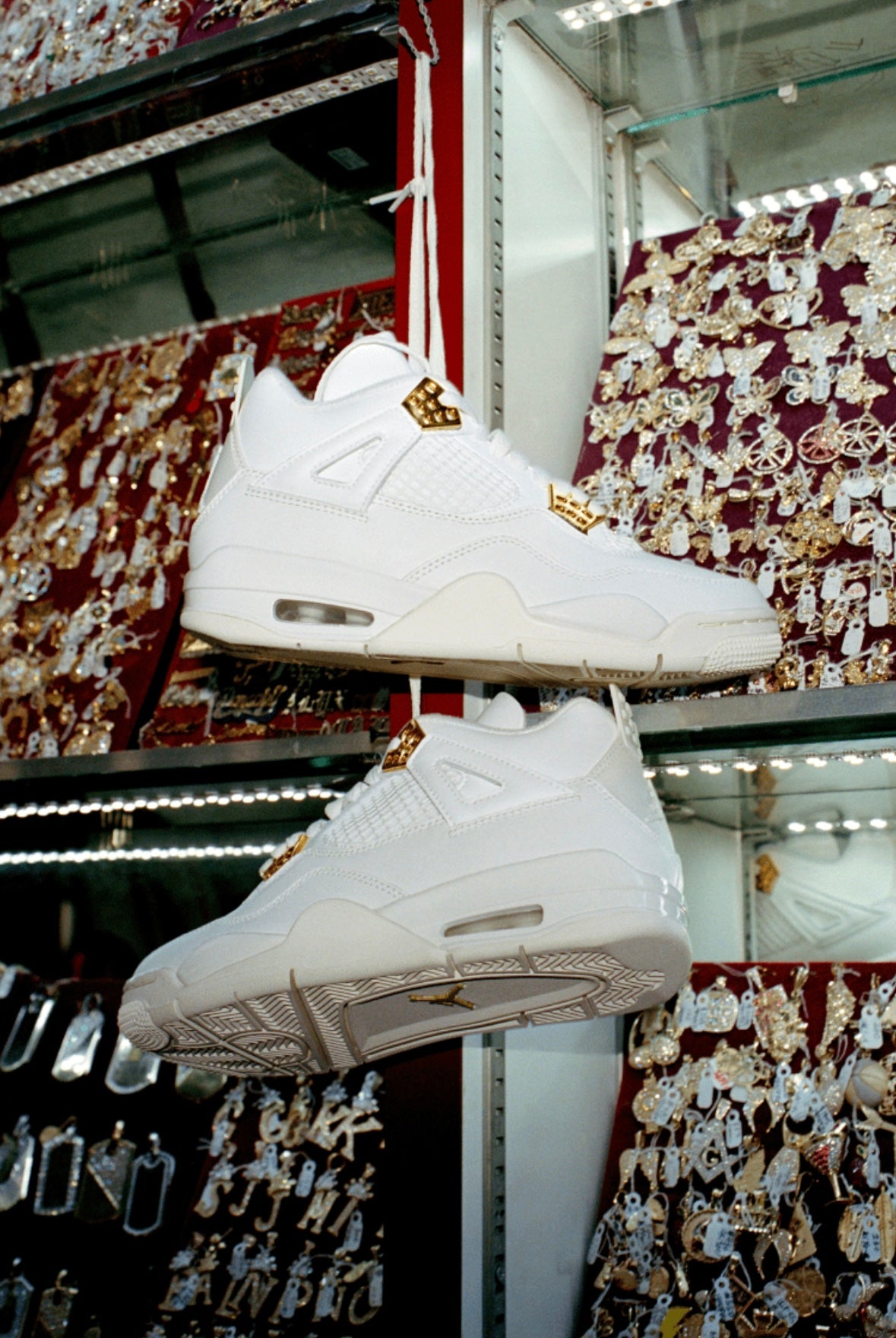 JORDAN 4 RETRO SAIL METALLIC GOLD