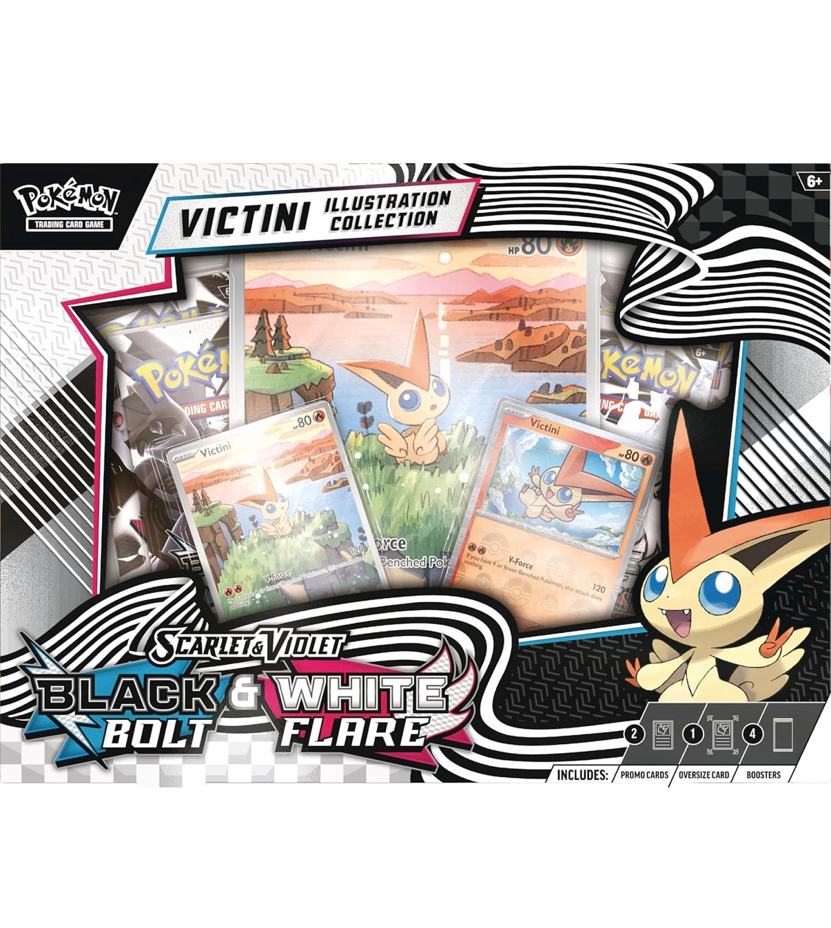 pokemon Victini Illustration Collection Box Unova Black Bolt White Flare