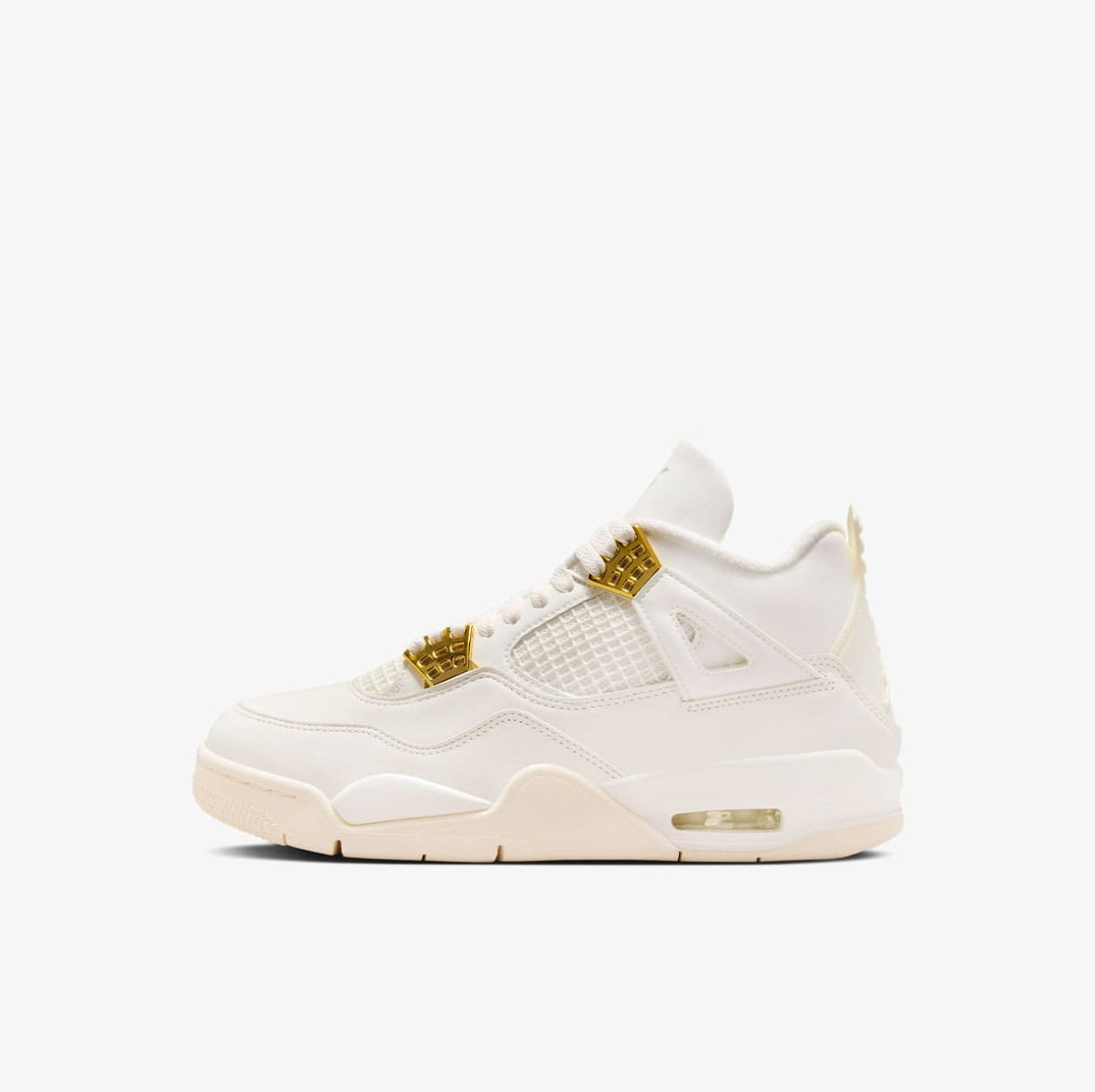 JORDAN 4 RETRO SAIL METALLIC GOLD
