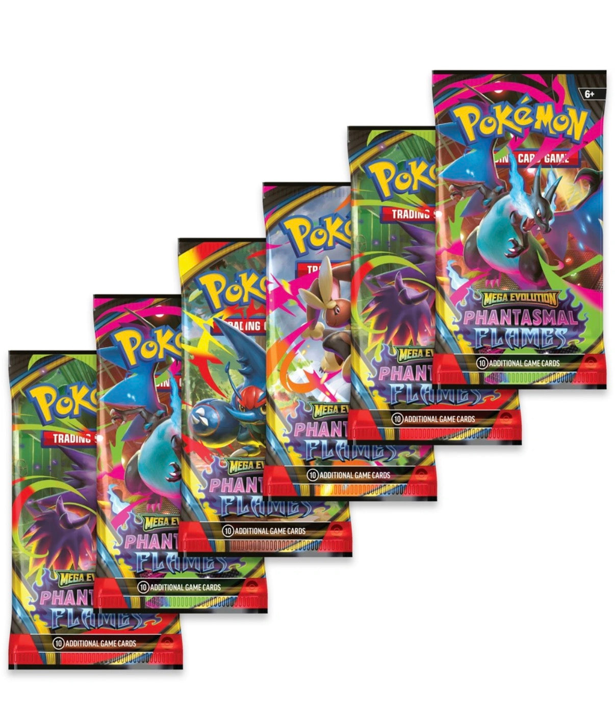 Pokemon Phantasmal Flames Booster Bundle (6 Packs)