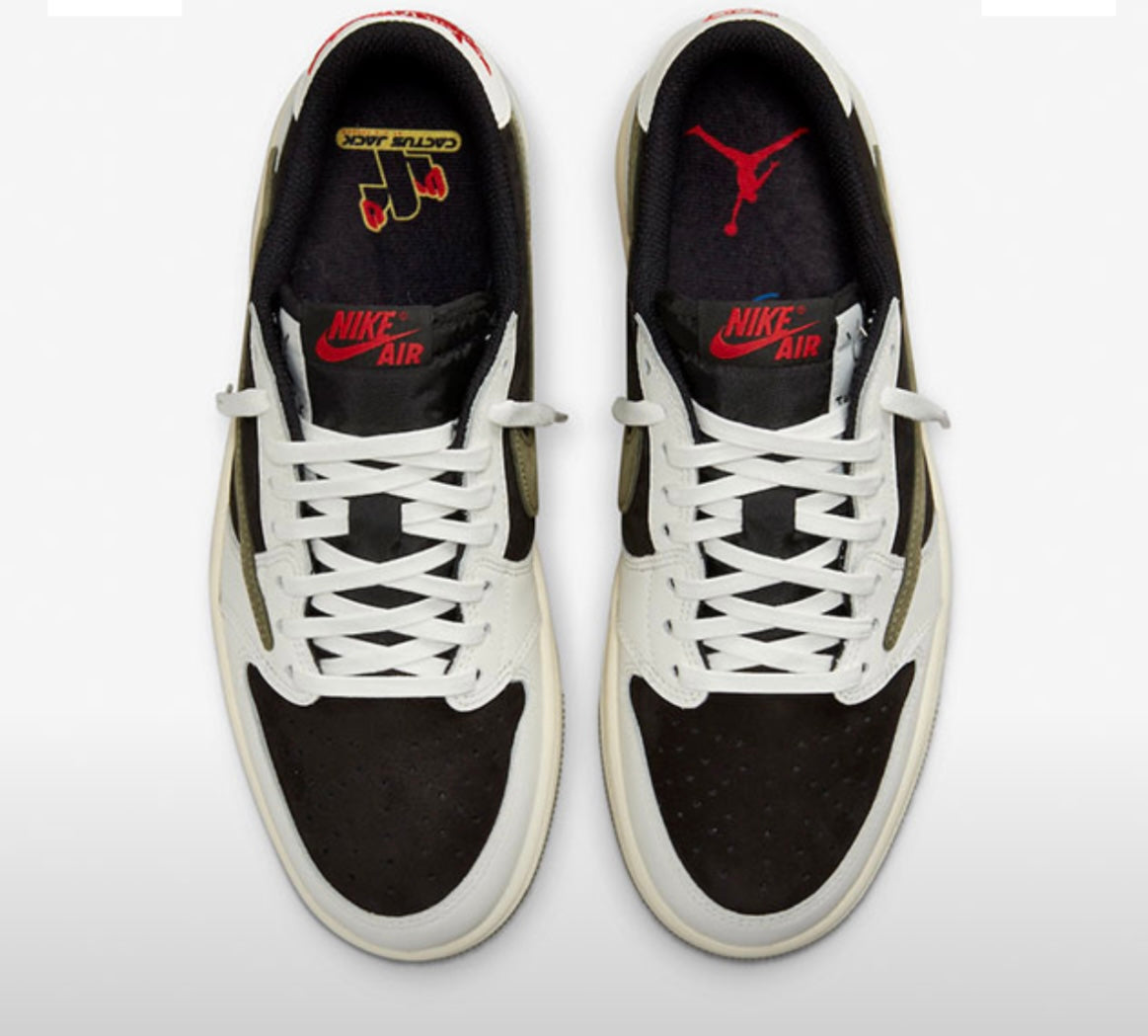 Women's Air Jordan 1 Low x Travis Scott Medium Olive