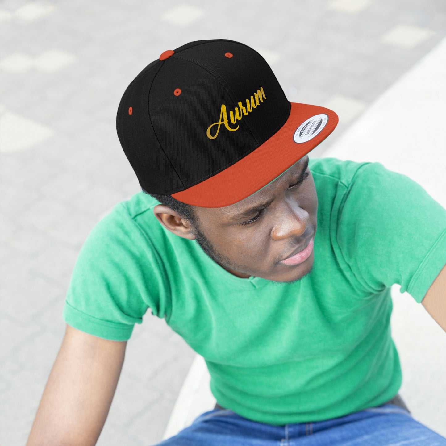 AURUM SIGNATURE UNISEX FLAT BILL HAT