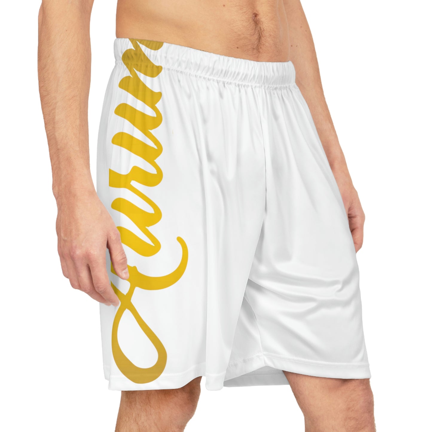AURUM SIGNATURE BASKETBALL SHORTS WHITE