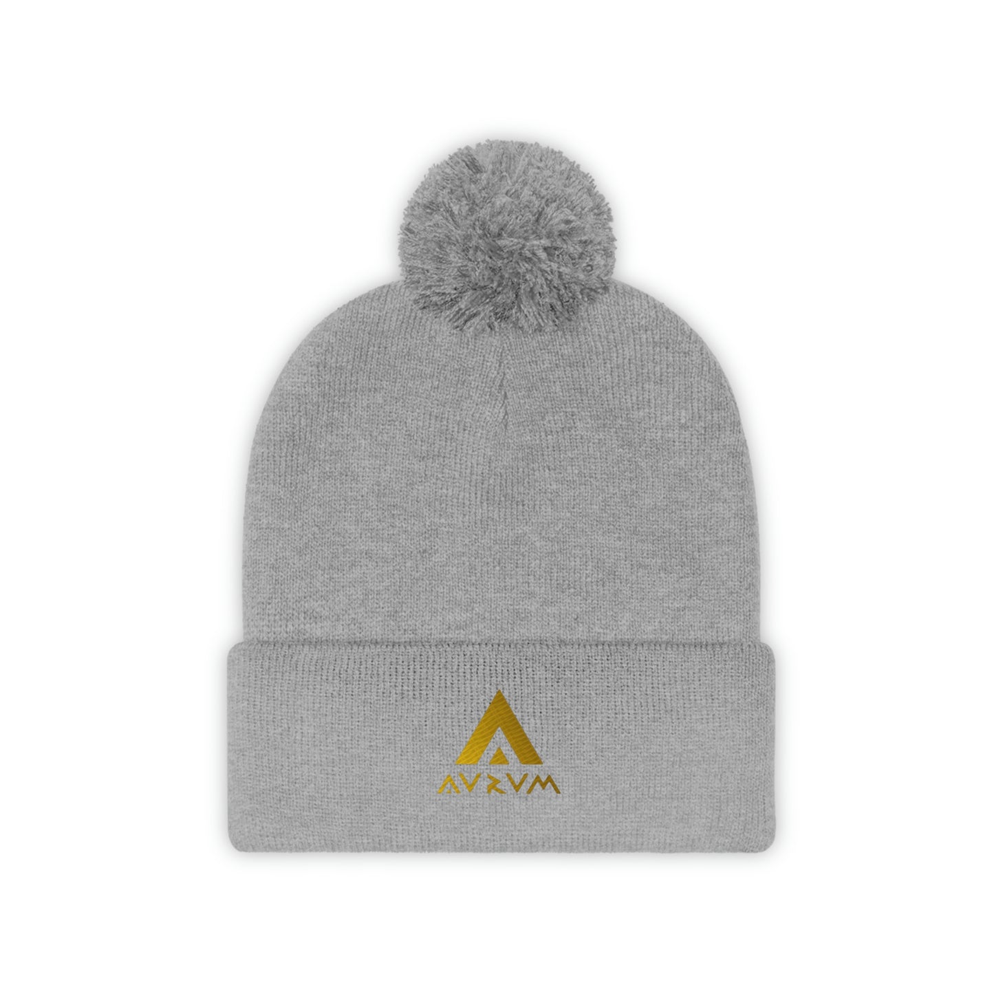 AURUM LOGO POM POM BEANIE