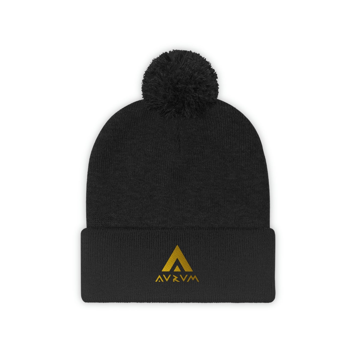 AURUM LOGO POM POM BEANIE
