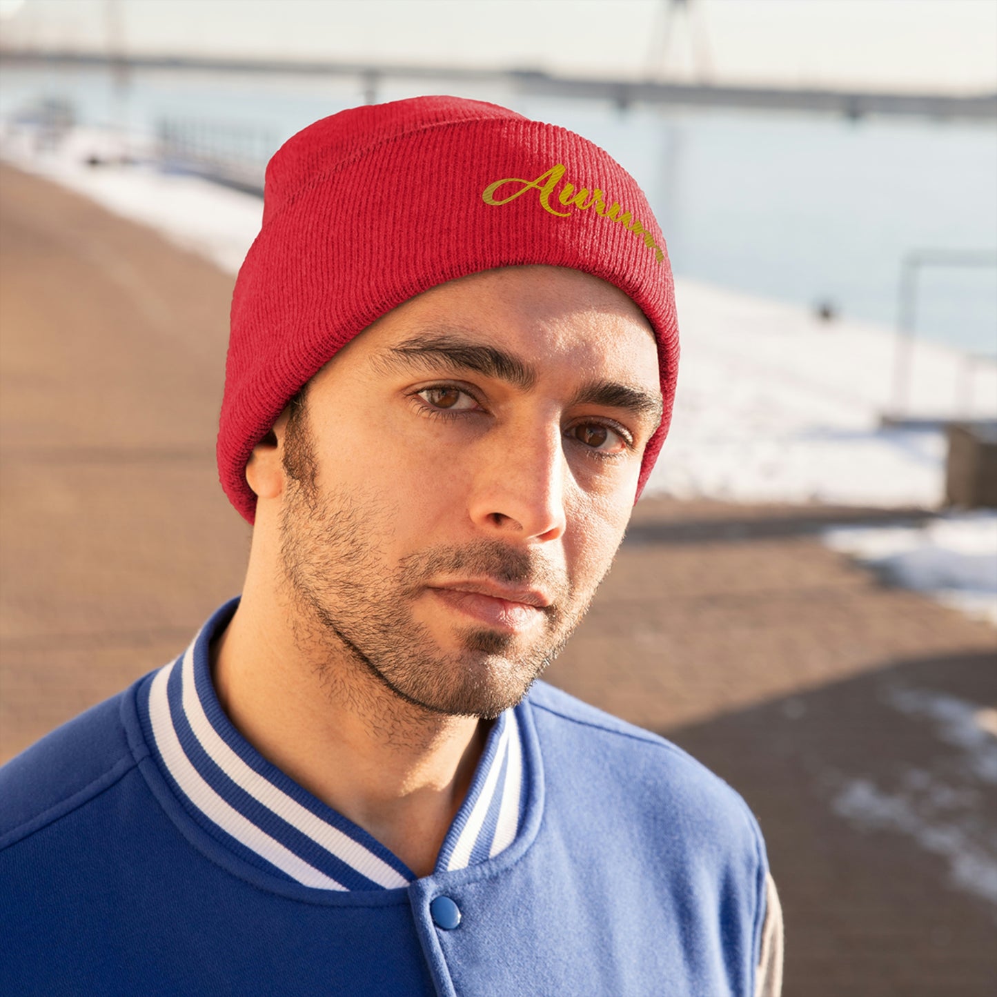 AURUM SIGNATURE KNIT BEANIE