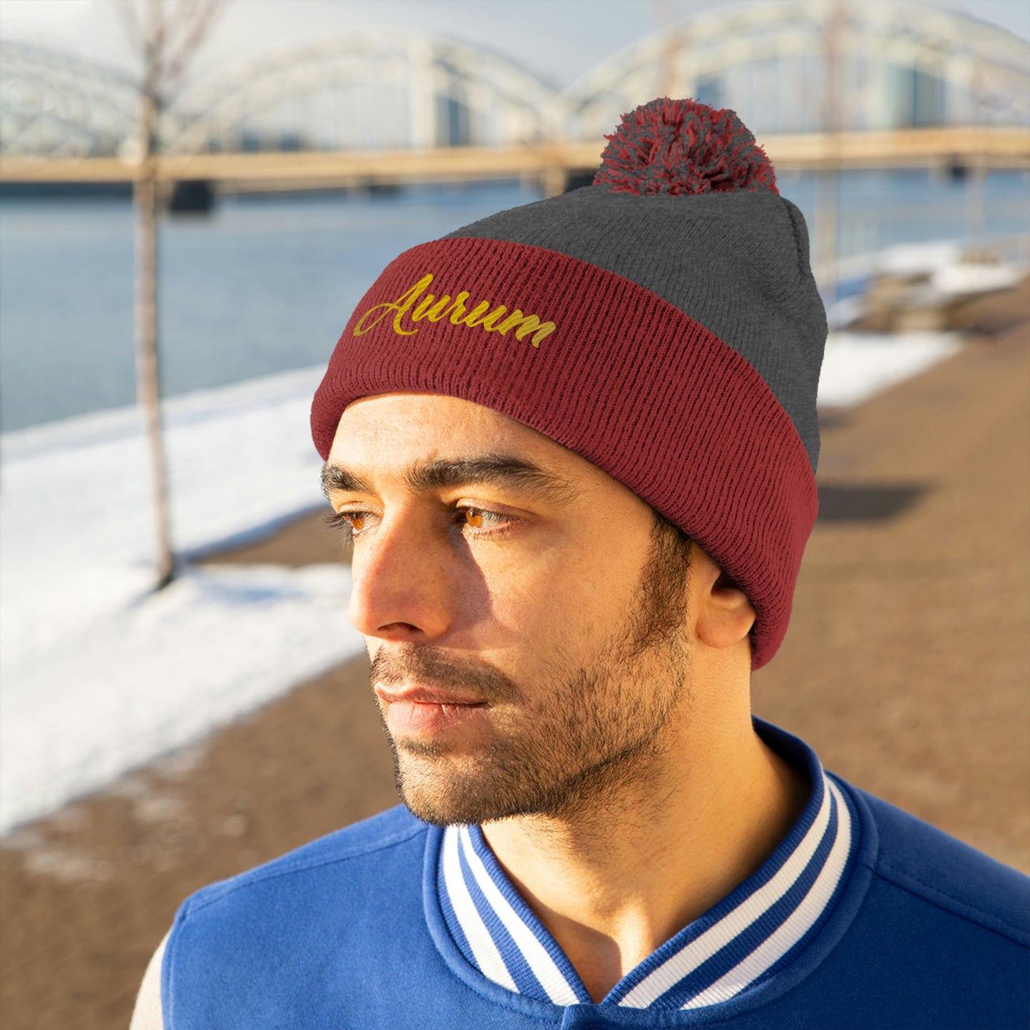 AURUM SIGNATURE POM POM BEANIE