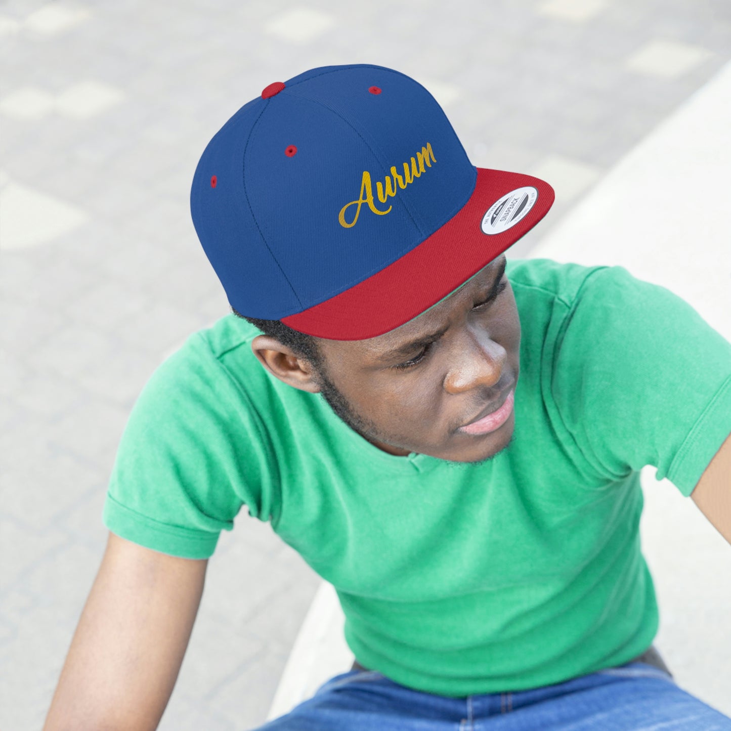 AURUM SIGNATURE UNISEX FLAT BILL HAT