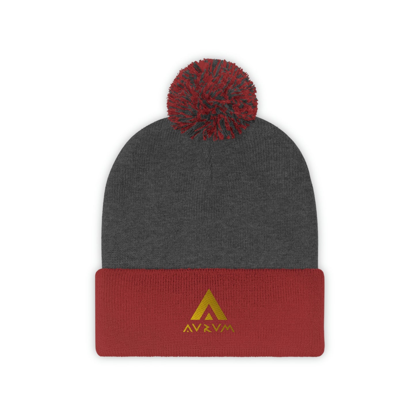 AURUM LOGO POM POM BEANIE