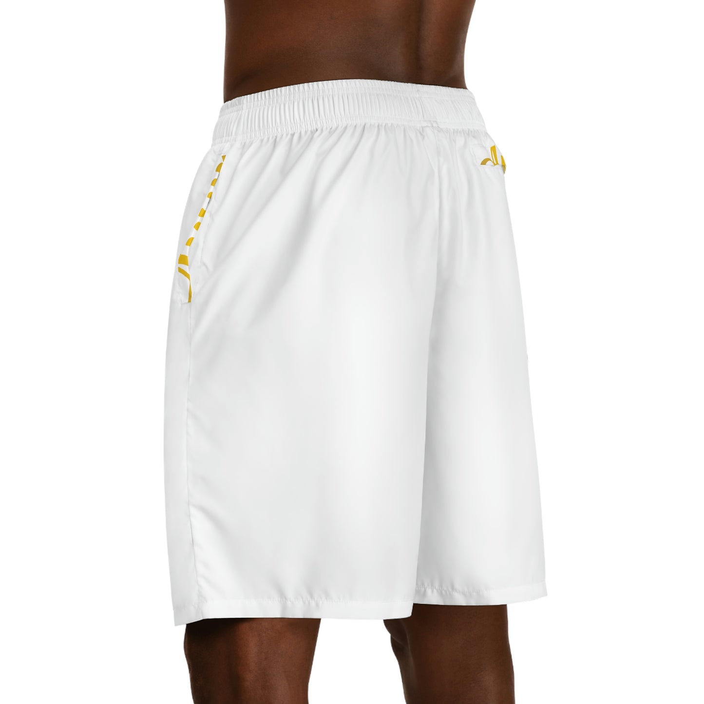 AURUM LOGO JOGGER SHORTS WHITE