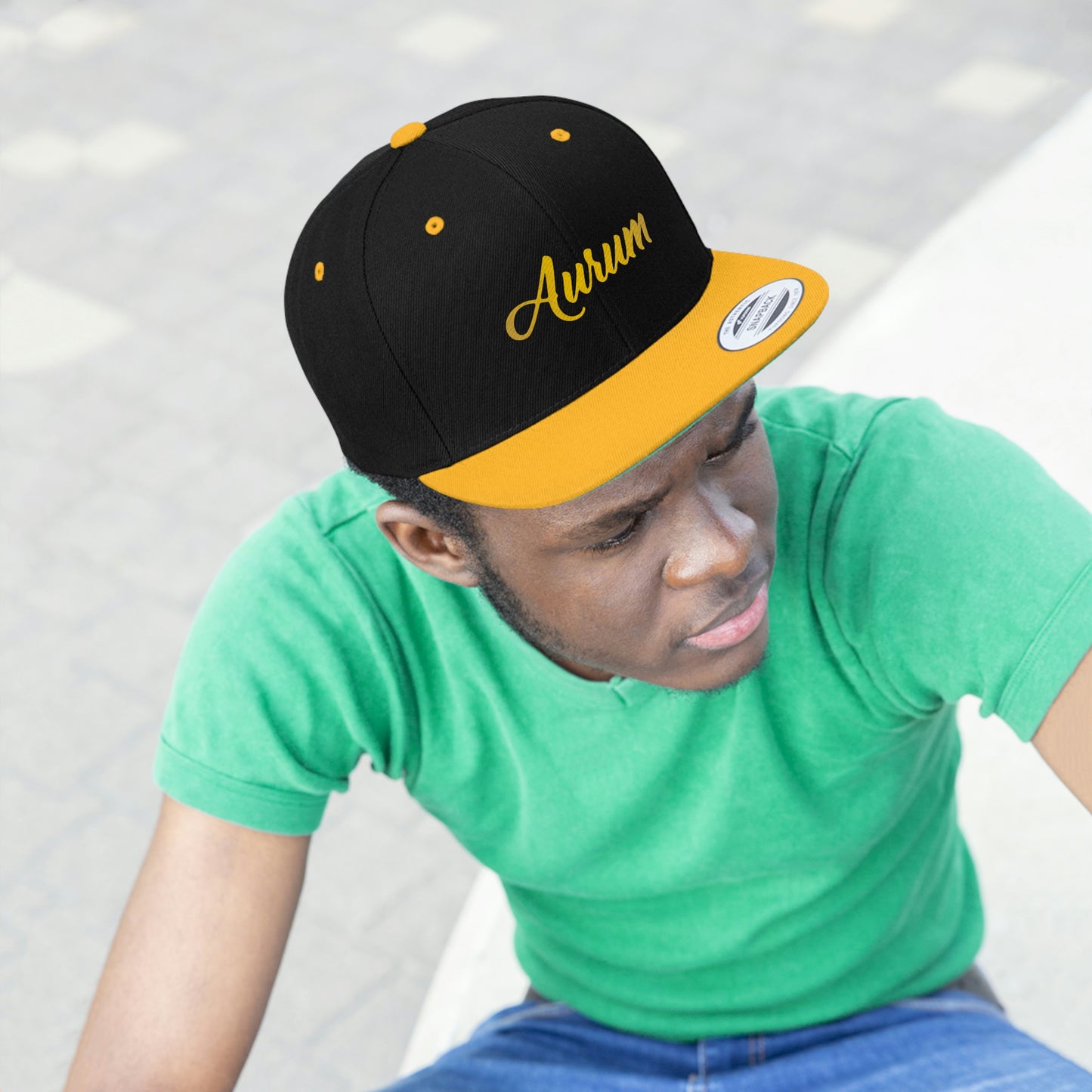 AURUM SIGNATURE UNISEX FLAT BILL HAT