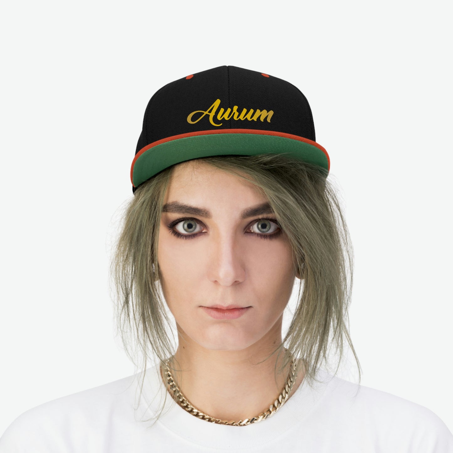 AURUM SIGNATURE UNISEX FLAT BILL HAT