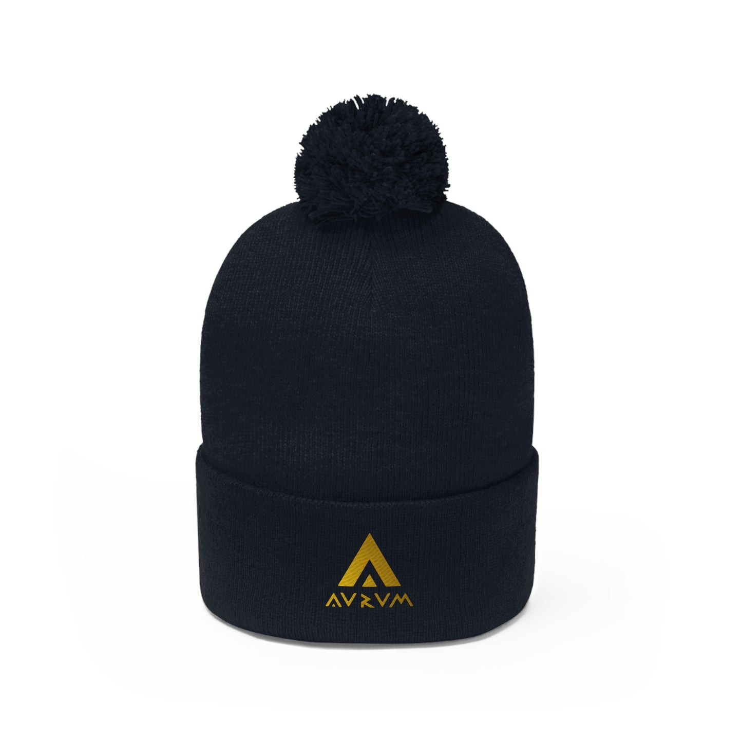 AURUM LOGO POM POM BEANIE