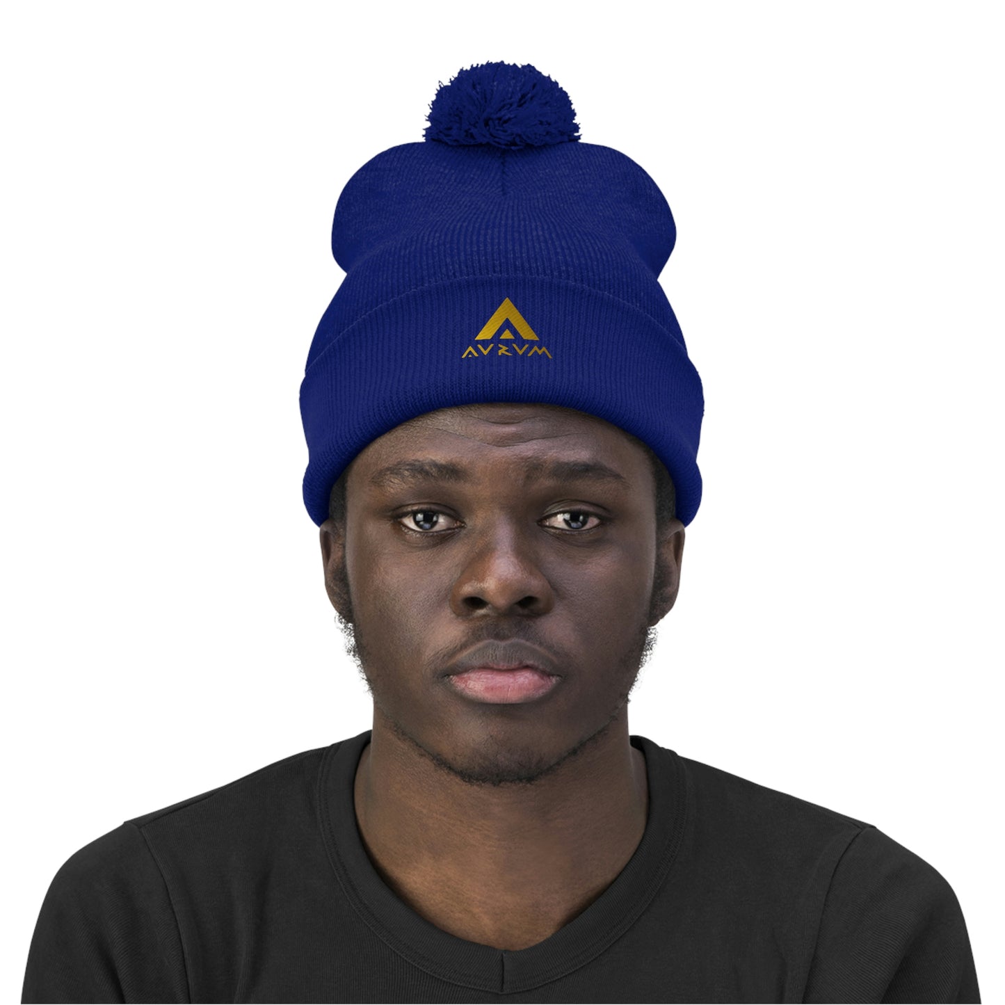 AURUM LOGO POM POM BEANIE