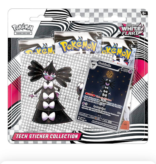 Gothitelle, Pokémon TCG: Scarlet & Violet White Flare Tech Sticker Collection.