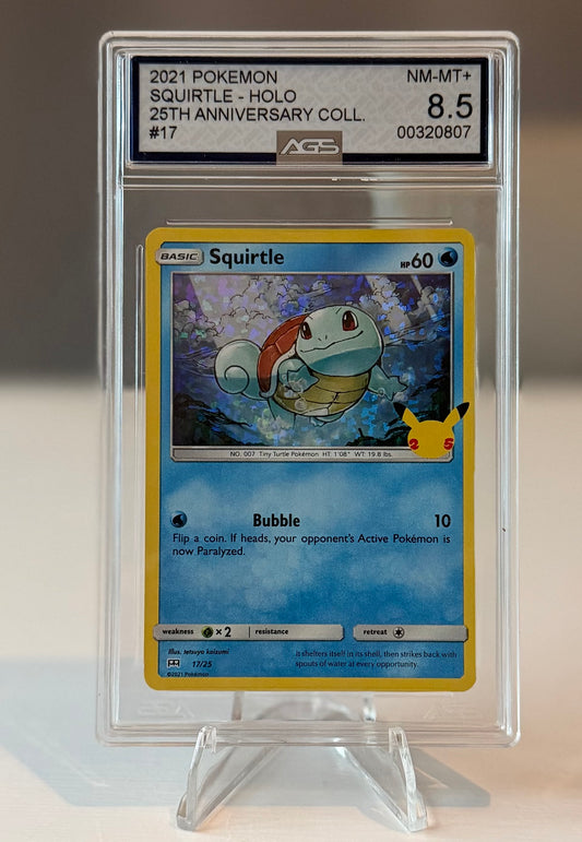 Pokemon Squirtle holo 25th anniversary collection