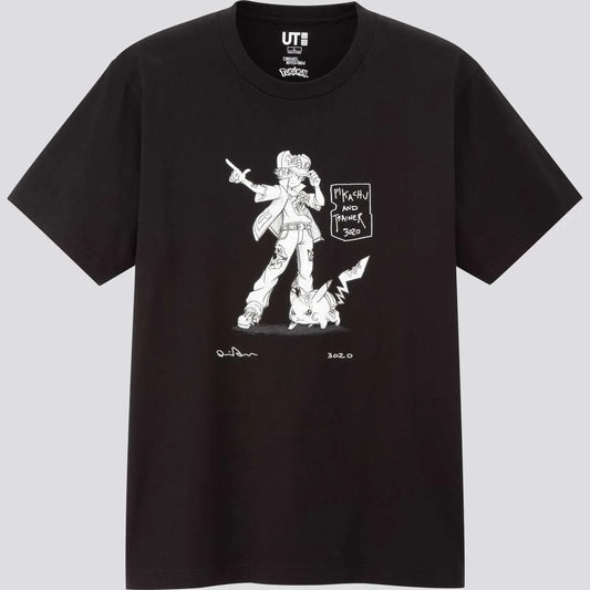 DANIEL ARSHAM X POKEMON X UNIQLO PIKACHU AND TRAINER TEE