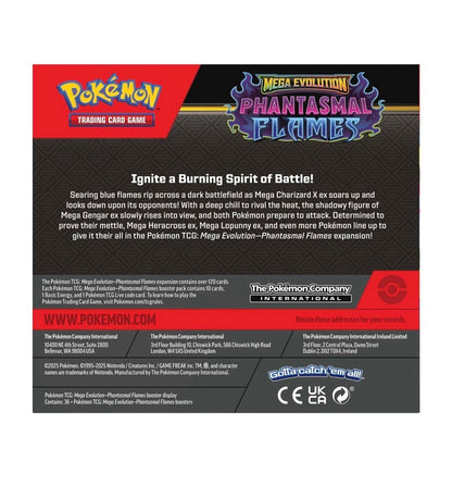 Pokemon Mega Evolution-Phantasmal Flames Booster Display Box (36 Packs)