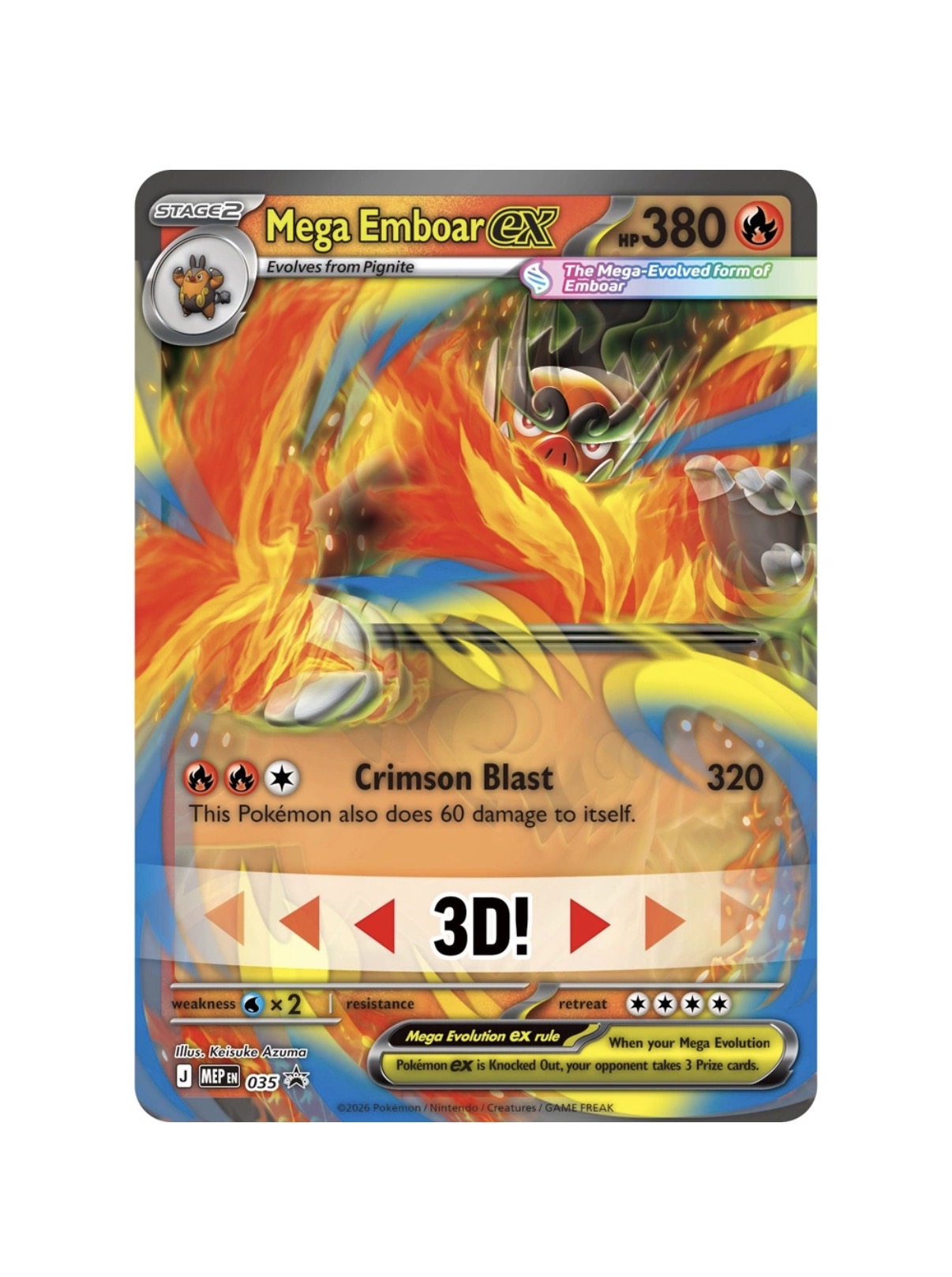 Pokemon Mega Emboar ex Box