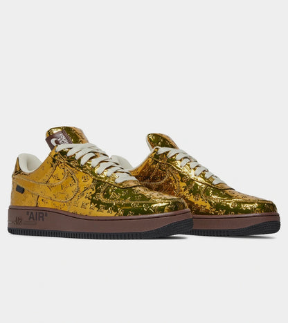 NIKE AIR FORCE 1 LOW X LOUIS VUITTON BY VIRGIL ABLOH GOLD