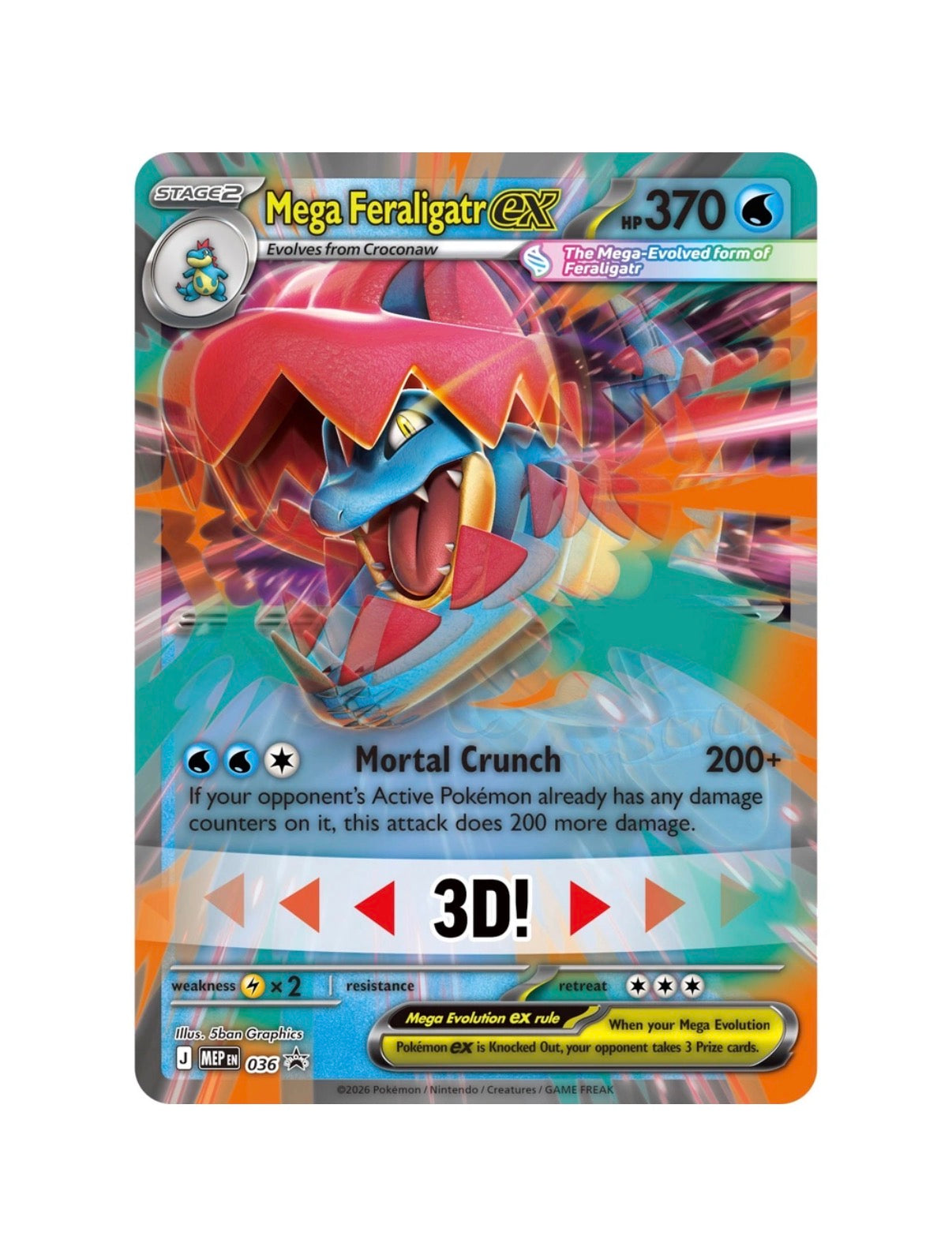 Pokemon Mega Feraligatr ex Box