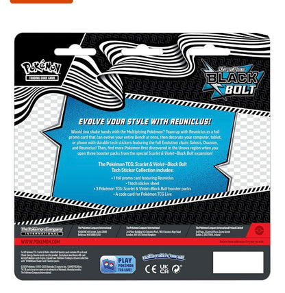 Reuniclus Pokémon TCG: Scarlet & Violet Black Bolt Tech Sticker Collection.
