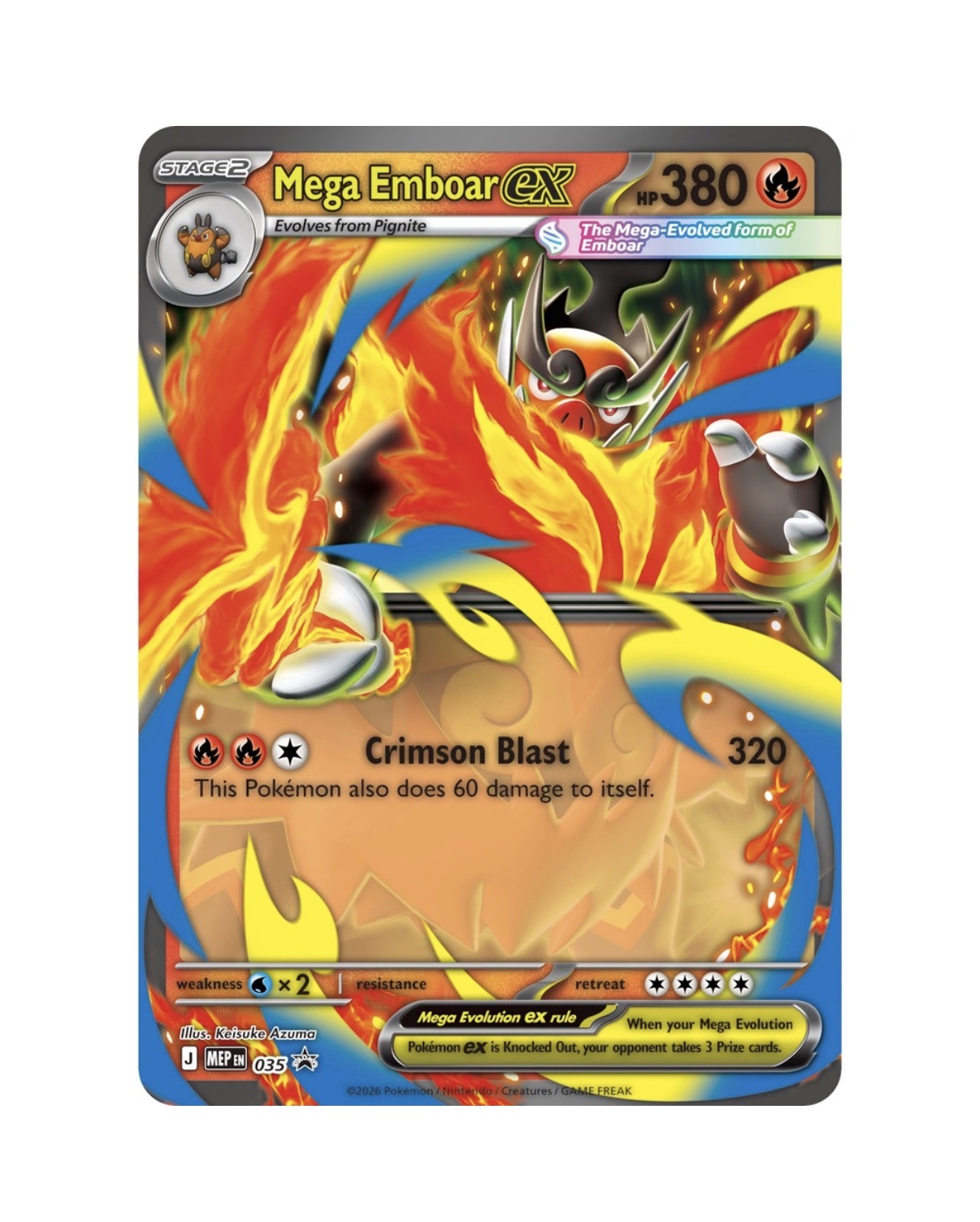 Pokemon Mega Emboar ex Box