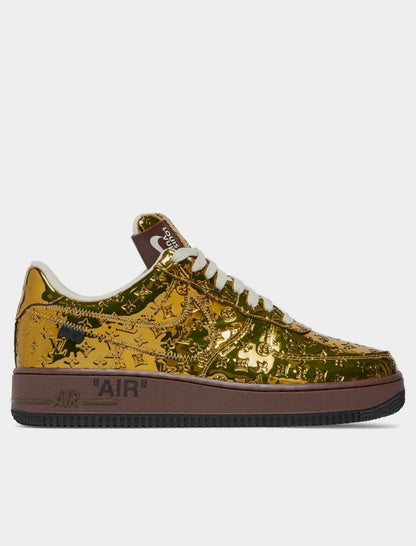 NIKE AIR FORCE 1 LOW X LOUIS VUITTON BY VIRGIL ABLOH GOLD