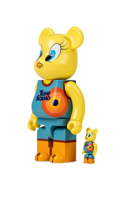 MEDICOM TOY x Space Jam Tweety BE@RBRICK 100% and 400% figure set