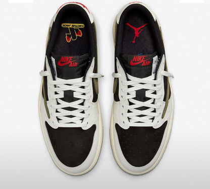 Women's Air Jordan 1 Low x Travis Scott Medium Olive