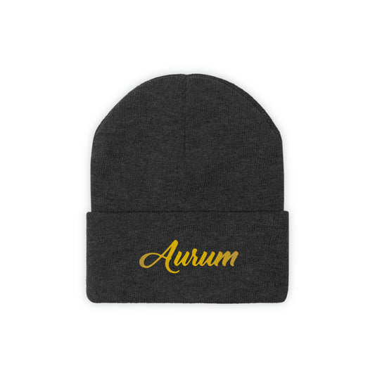 AURUM SIGNATURE KNIT BEANIE