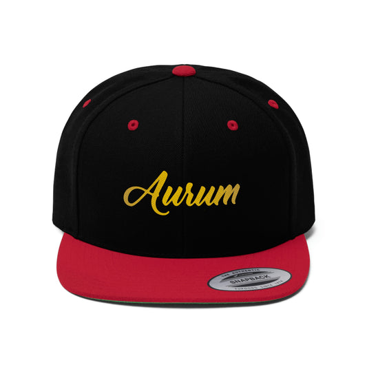 AURUM SIGNATURE UNISEX FLAT BILL HAT