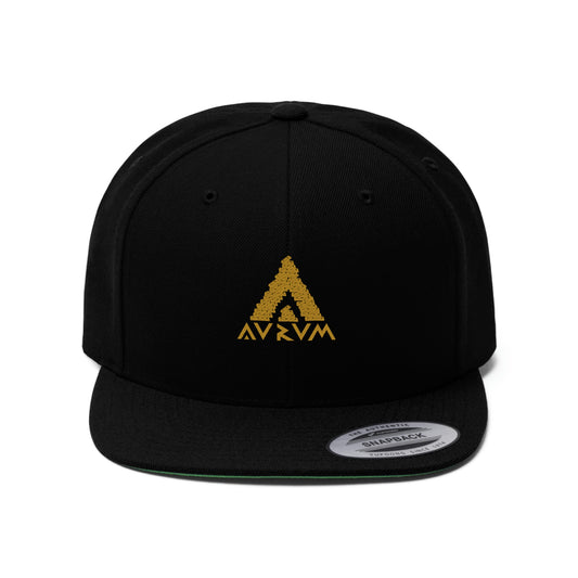 AURUM LOGO UNISEX FLAT BILL HAT