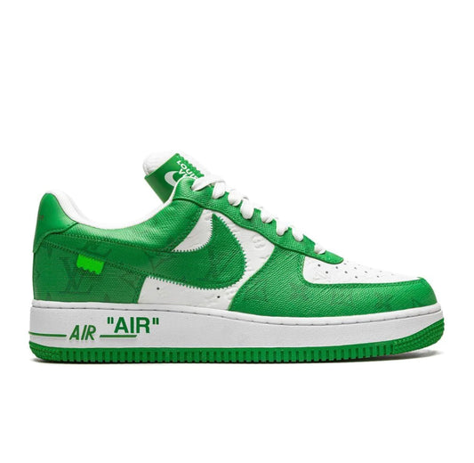 NIKE AIR FORCE 1 LOW X LOUIS VUITTON BY VIRGIL ABLOH WHITE GREEN