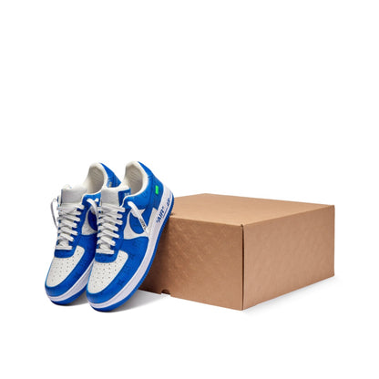 NIKE AIR FORCE 1 LOW X LOUIS VUITTON BY VIRGIL ABLOH WHITE ROYAL
